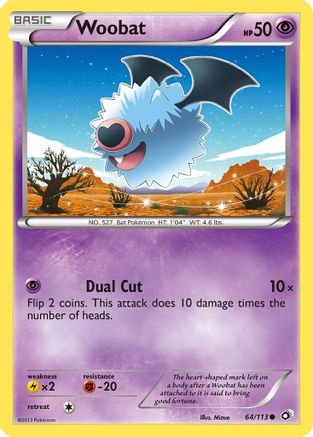 Woobat/113 - Legendary Treasures Reverse Holofoil
