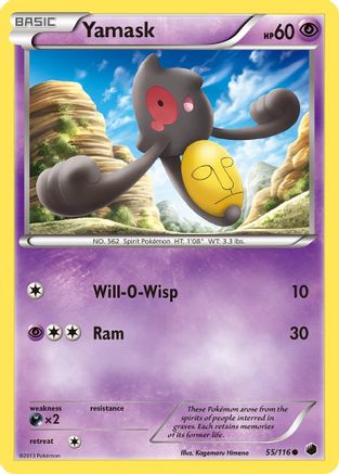 Yamask (55)/116 - Plasma Freeze Reverse Holofoil