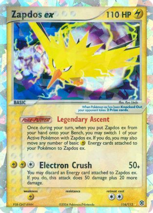 Zapdos ex/112 - FireRed & LeafGreen Holofoil