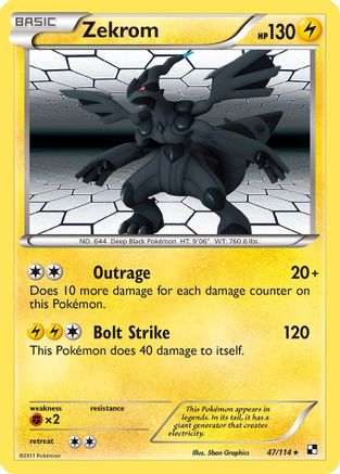 Zekrom 47/114 - Black and White
