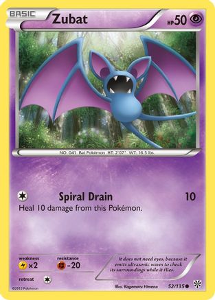 Zubat (52)/135 - Plasma Storm Reverse Holofoil