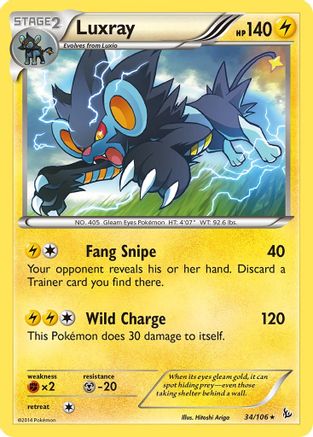 Luxray 34/106 - XY Flashfire