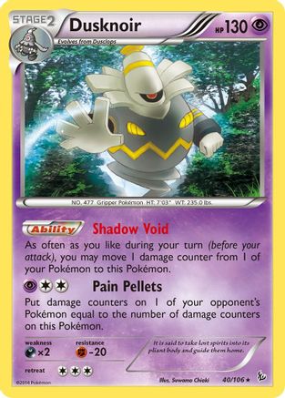 Dusknoir 40/106 - XY Flashfire Holofoil
