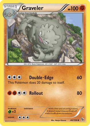 Graveler 46/106 - XY Flashfire