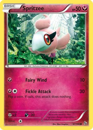 Spritzee 67/106 - XY Flashfire Reverse Holofoil