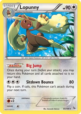 Lopunny 85/106 - XY Flashfire