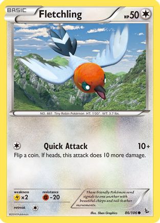 Fletchling 86/106 - XY Flashfire
