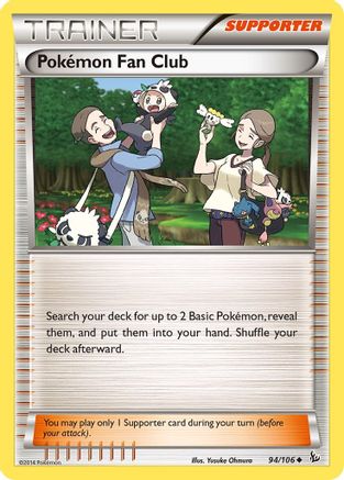 Pokemon Fan Club 94/106 - XY Flashfire Reverse Holofoil