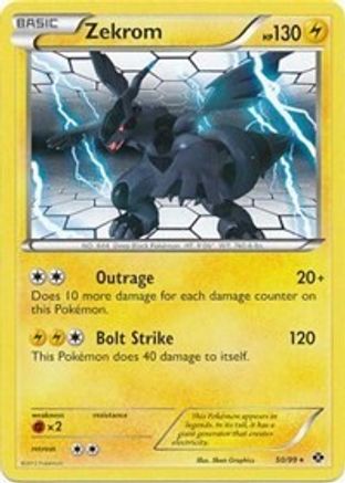 Zekrom - 50/99 (Next Destinies) - Deck Exclusives Holofoil