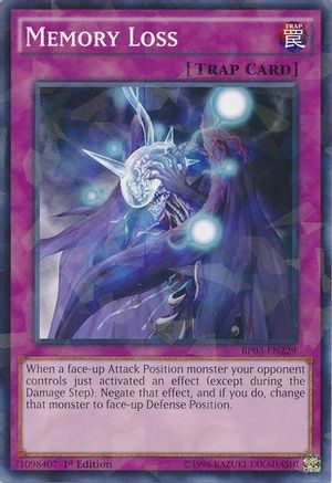 Memory Loss (Shatterfoil) (BP03-EN229) - Battle Pack 3: Monster League 1st Edition