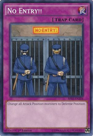 No Entry!! (BP03-EN204) - Battle Pack 3: Monster League 1st Edition