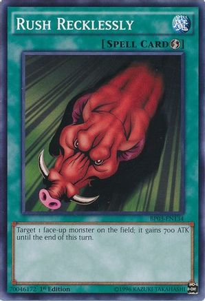 Rush Recklessly (BP03-EN134) - Battle Pack 3: Monster League 1st Edition