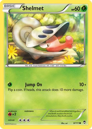 Shelmet 8/111 - XY Furious Fists