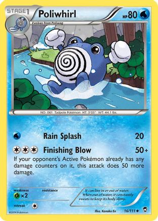 Poliwhirl 16/111 - XY Furious Fists