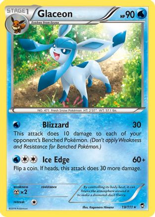 Glaceon 19/111 - XY Furious Fists Reverse Holofoil