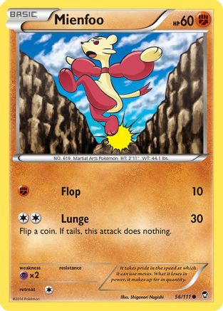 Mienfoo 56/111 - XY Furious Fists