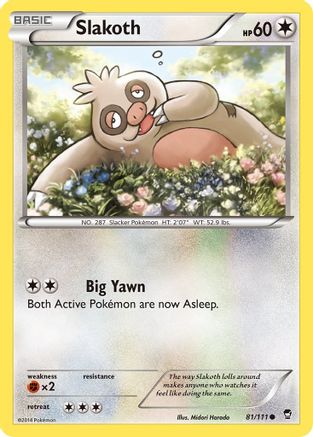 Slakoth 81/111 - XY Furious Fists Reverse Holofoil