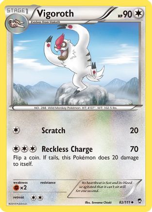 Vigoroth 82/111 - XY Furious Fists