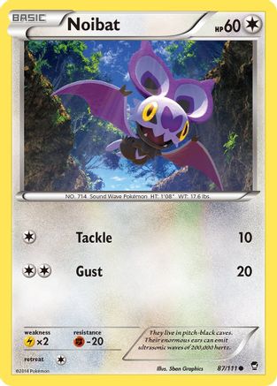 Noibat 87/111 - XY Furious Fists