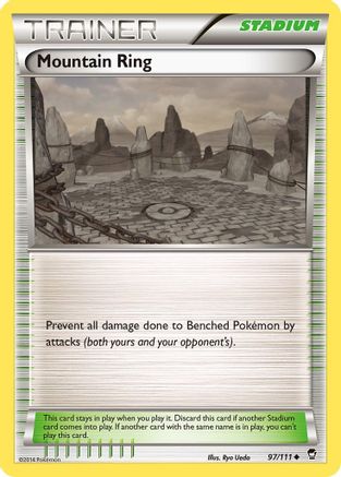 Mountain Ring 97/111 - XY Furious Fists Reverse Holofoil