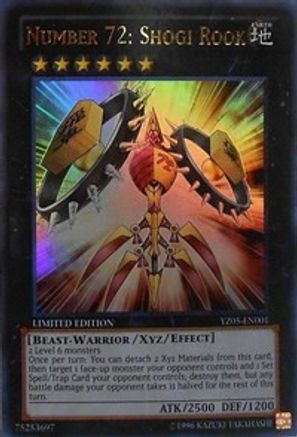 Number 72: Shogi Rook (YZ05-EN001) - Yu-Gi-Oh! ZEXAL Manga Promotional Cards Limited