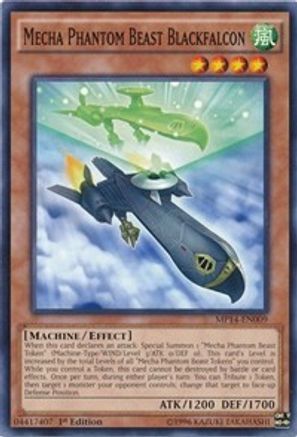 Mecha Phantom Beast Blackfalcon (MP14-EN009) - 2014 Mega-Tins Mega Pack 1st Edition