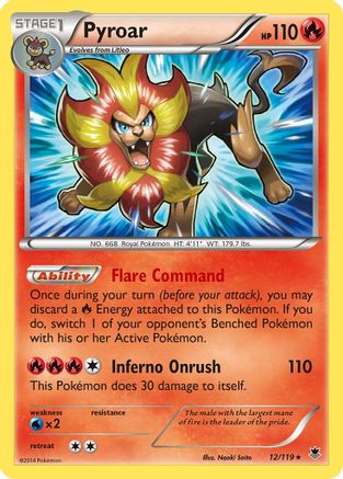Pyroar 12/119 - XY Phantom Forces Holofoil