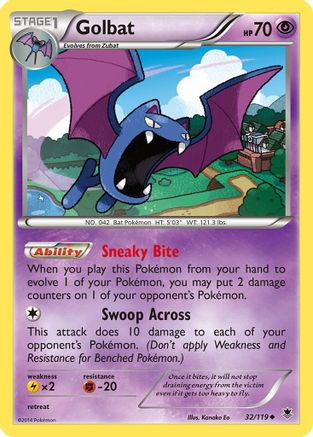 Golbat 32/119 - XY Phantom Forces