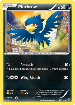 Murkrow 51/119 - XY Phantom Forces Reverse Holofoil