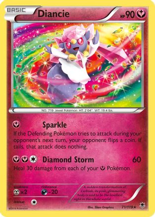 Diancie 71/119 - XY Phantom Forces
