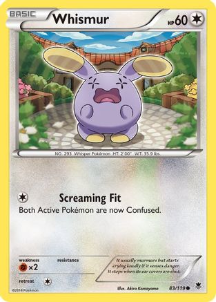 Whismur/119 - XY Phantom Forces Reverse Holofoil