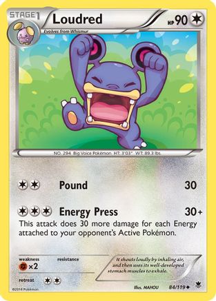 Loudred/119 - XY Phantom Forces Reverse Holofoil