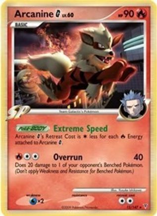 Arcanine G - 15/147 - Deck Exclusives Holofoil