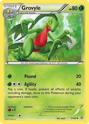 Grovyle 7/160 - XY Primal Clash