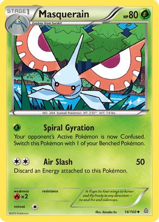 Masquerain/160 - XY Primal Clash Reverse Holofoil