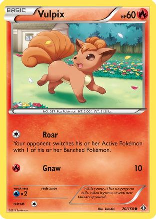 Vulpix 20/160 - XY Primal Clash Reverse Holofoil