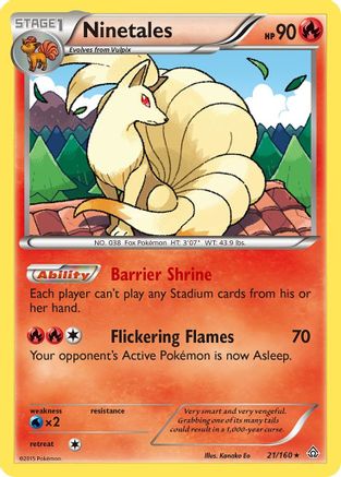 Ninetales 21/160 - XY Primal Clash