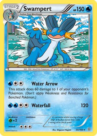 Swampert 35/160 - XY Primal Clash Reverse Holofoil