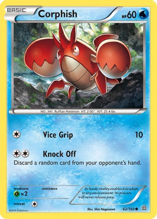 Corphish/160 - XY Primal Clash Reverse Holofoil