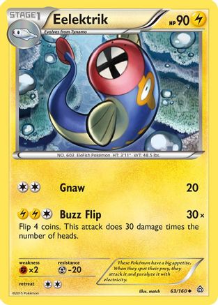 Eelektrik/160 - XY Primal Clash Reverse Holofoil