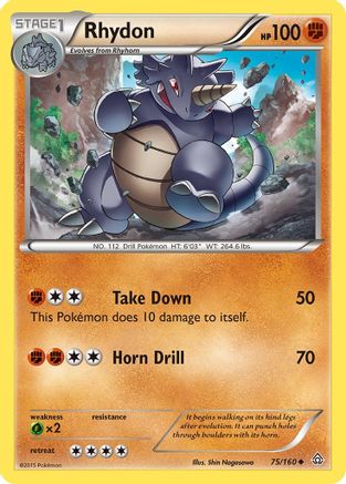 Rhydon/160 - XY Primal Clash Reverse Holofoil
