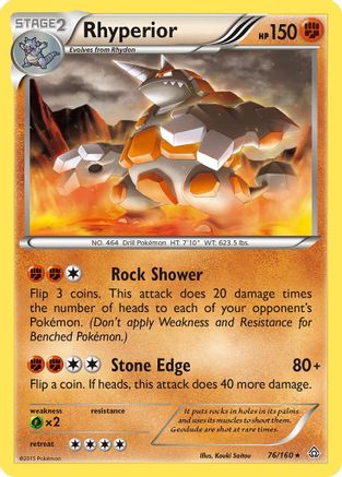 Rhyperior/160 - XY Primal Clash Reverse Holofoil
