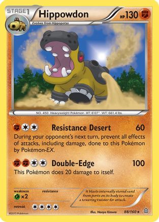 Hippowdon/160 - XY Primal Clash Reverse Holofoil