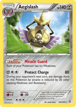 Aegislash/160 - XY Primal Clash Reverse Holofoil
