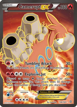 Camerupt EX (146 Full Art)/160 - XY Primal Clash Holofoil