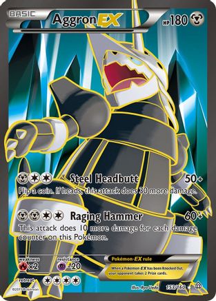 Aggron EX (153 Full Art)/160 - XY Primal Clash Holofoil