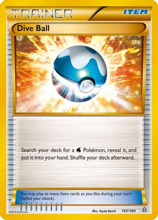 Dive Ball (161 Secret Rare)/160 - XY Primal Clash Holofoil