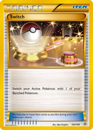 Switch (163 Secret Rare)/160 - XY Primal Clash Holofoil
