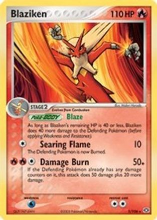 Blaziken - 1/106 (EX Emerald) - Deck Exclusives