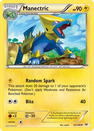 Manectric 25/108 - XY Roaring Skies